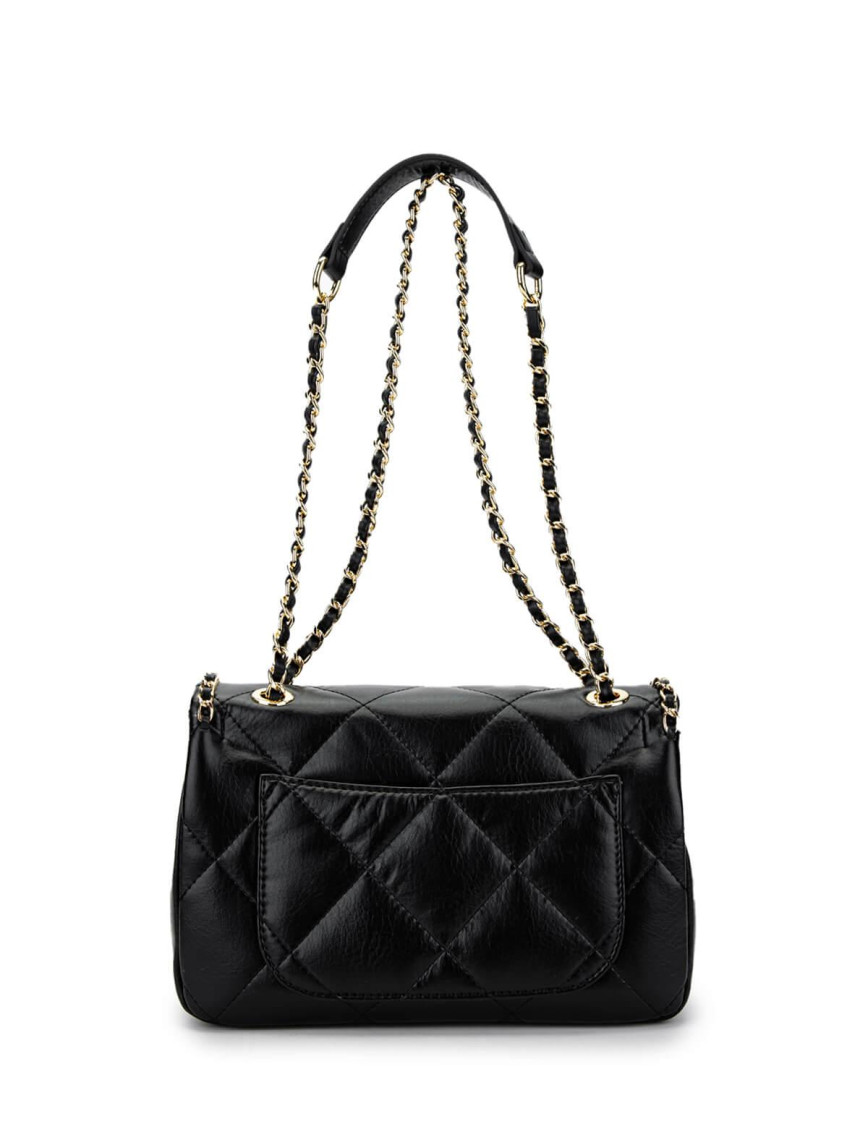 Tamer Tanca Kadın Vegan Siyah Omuz Çanta Tamer Tanca Kadın Vegan Siyah Omuz Çanta