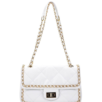 Tamer Tanca Kadın Vegan Beyaz Omuz Çanta