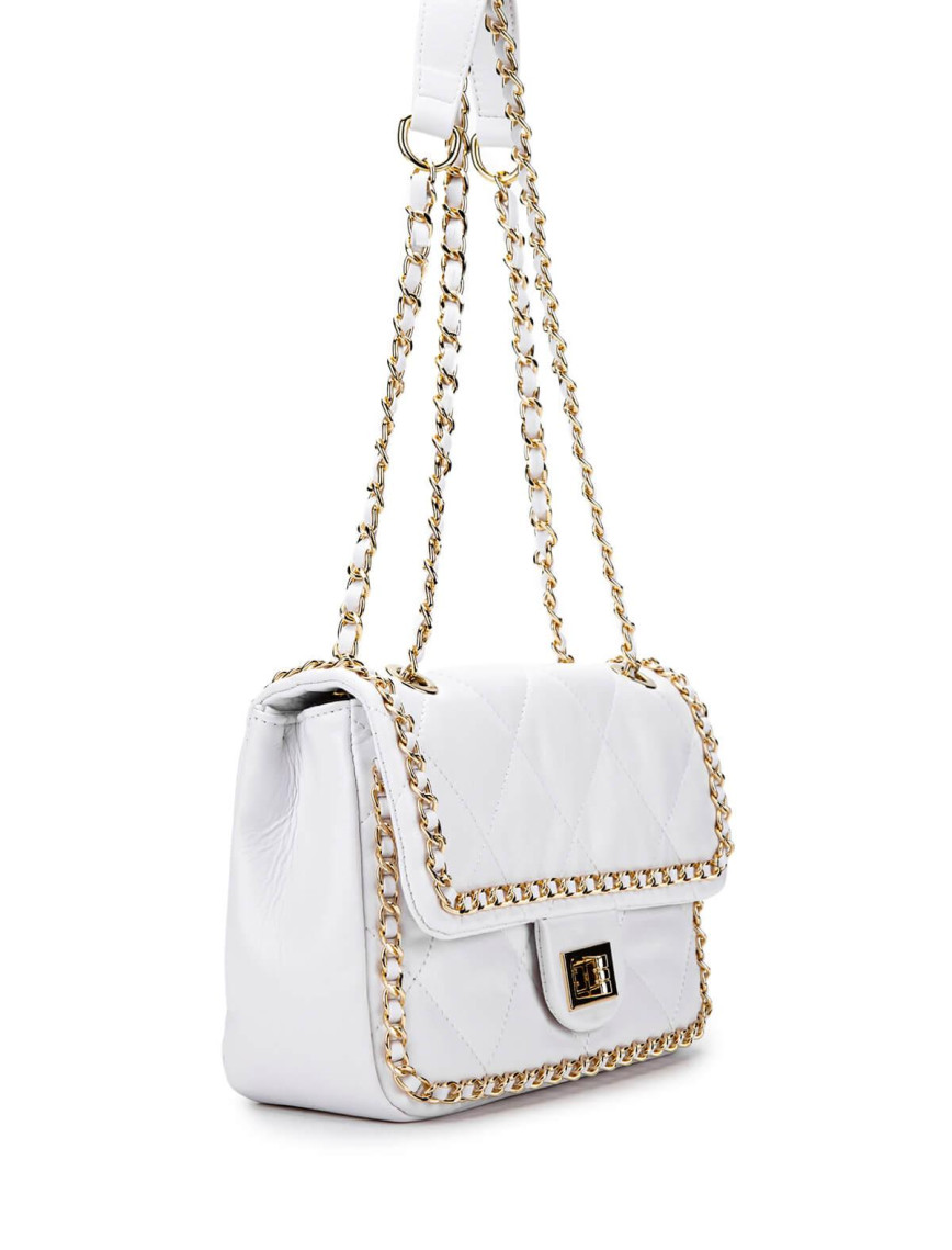 Tamer Tanca Kadın Vegan Beyaz Omuz Çanta