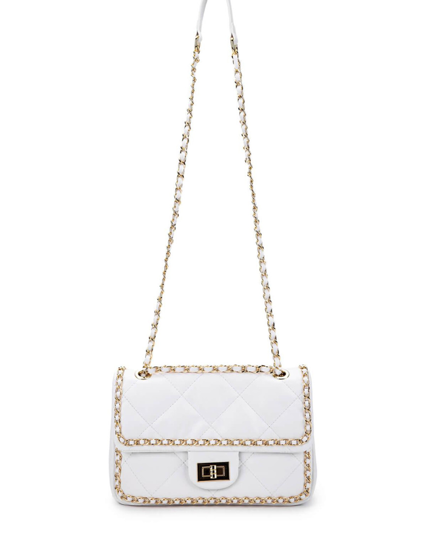 Tamer Tanca Kadın Vegan Beyaz Omuz Çanta