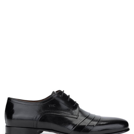 Tamer Tanca Erkek Hakiki Deri Siyah Klasik Ayakkabı