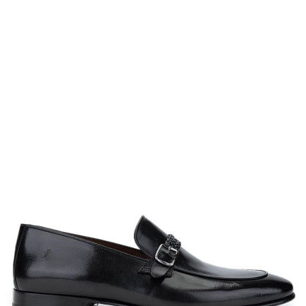 Tamer Tanca Erkek Hakiki Deri Siyah Klasik Ayakkabı