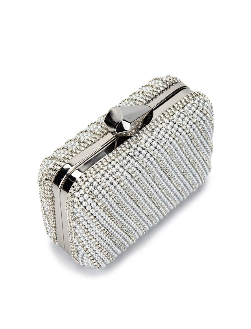 Tamer Tanca Kadın Vegan Gümüş Abiye Çanta