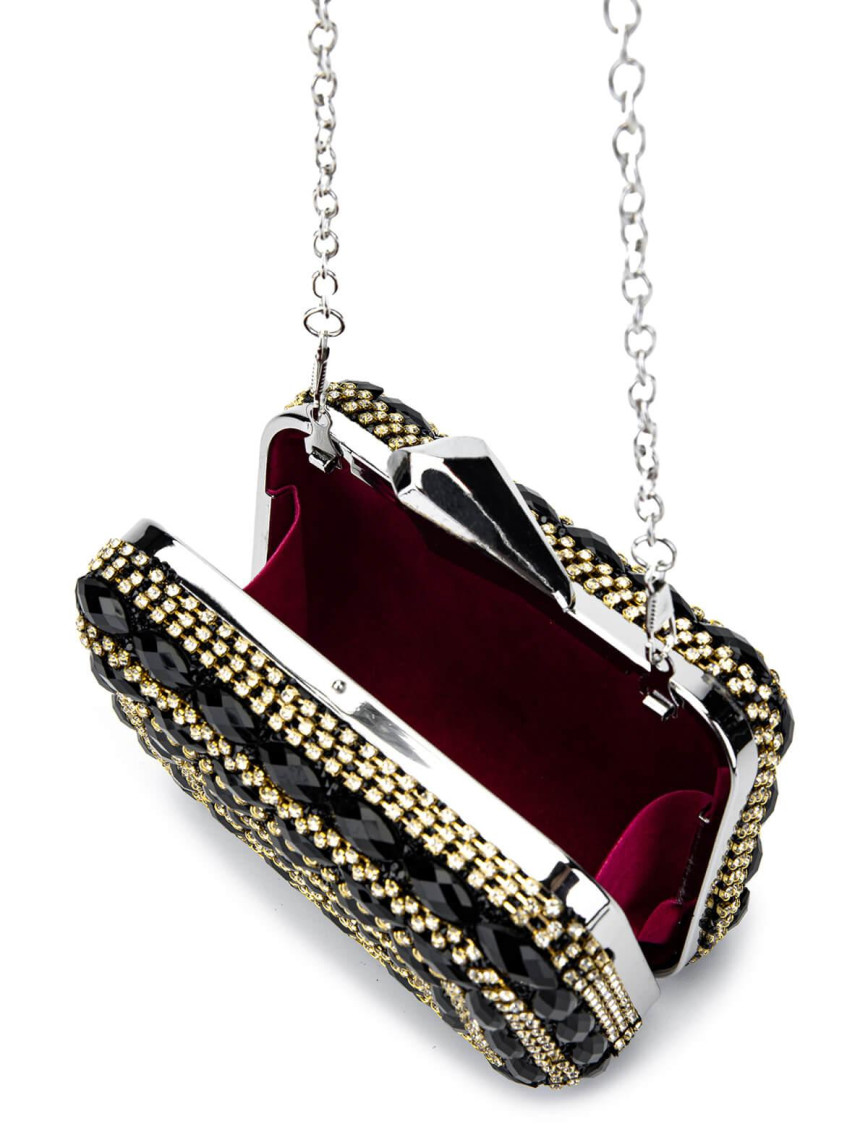 Tamer Tanca Kadın Vegan Siyah Abiye Çanta