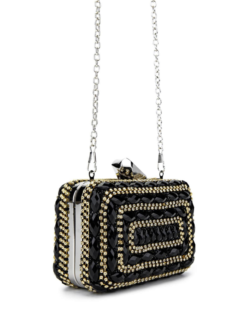 Tamer Tanca Kadın Vegan Siyah Abiye Çanta