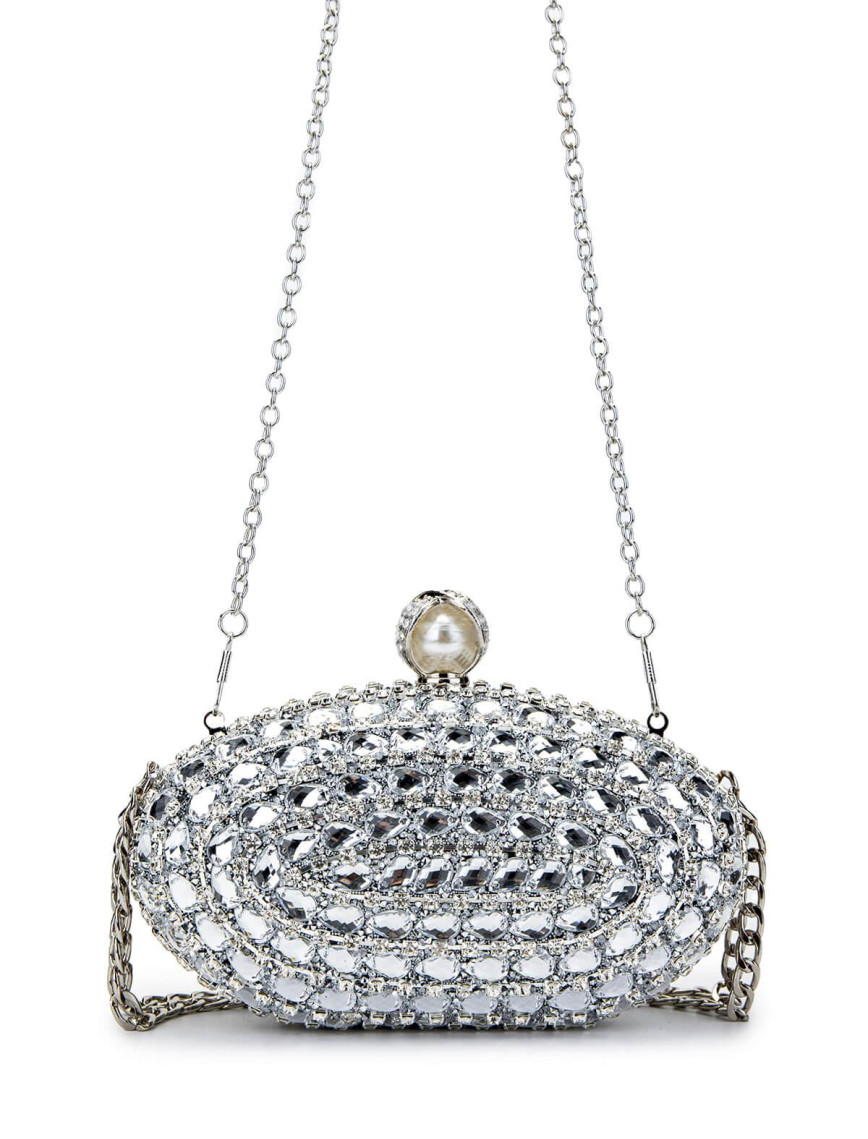 Tamer Tanca Kadın Vegan Gri Abiye Çanta Tamer Tanca Kadın Vegan Gri Abiye Çanta