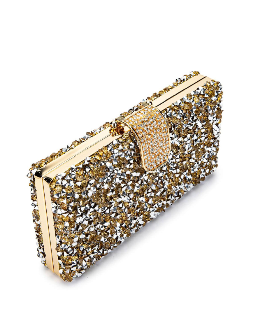 Tamer Tanca Kadın Vegan Altın Abiye Çanta Tamer Tanca Kadın Vegan Altın Abiye Çanta