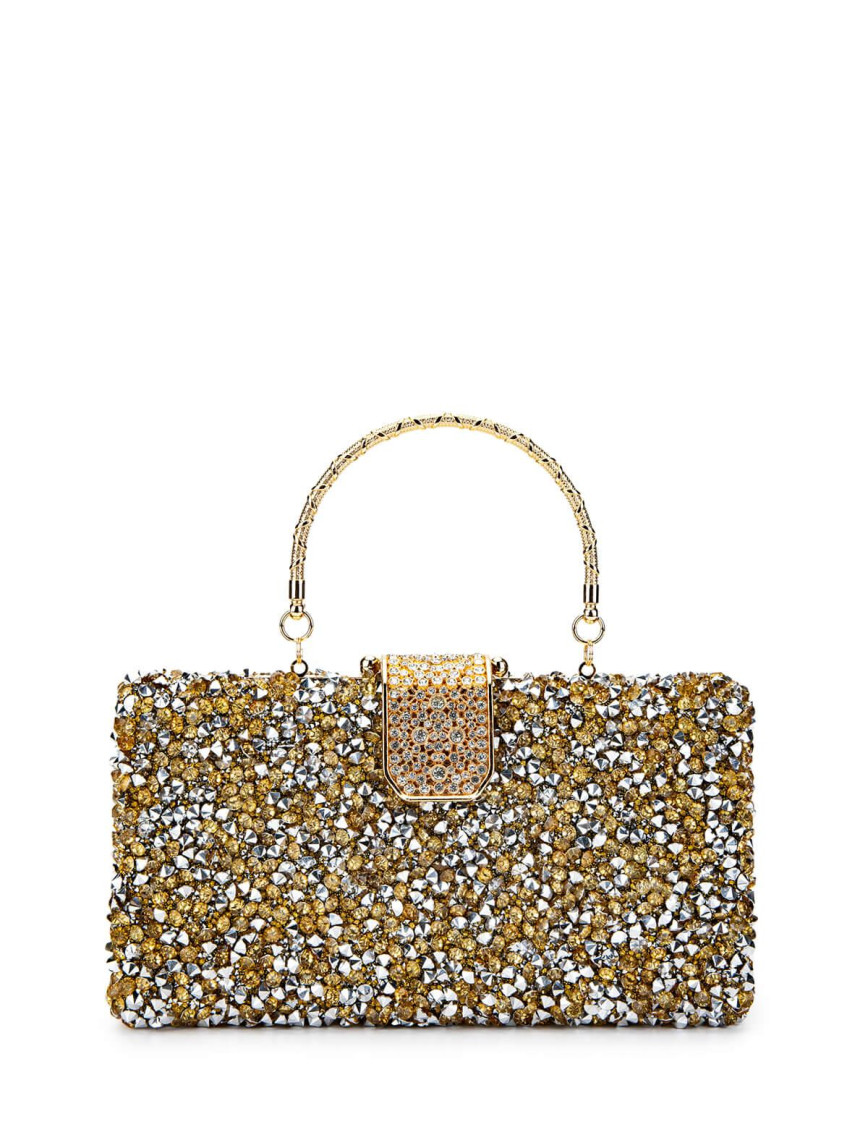 Tamer Tanca Kadın Vegan Altın Abiye Çanta Tamer Tanca Kadın Vegan Altın Abiye Çanta