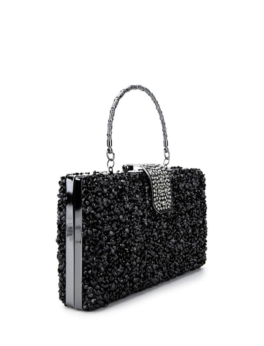 Tamer Tanca Kadın Vegan Siyah Abiye Çanta Tamer Tanca Kadın Vegan Siyah Abiye Çanta