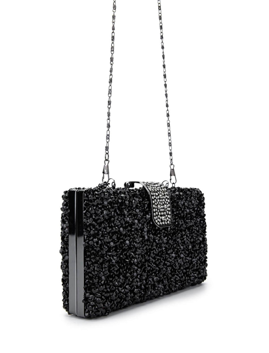 Tamer Tanca Kadın Vegan Siyah Abiye Çanta Tamer Tanca Kadın Vegan Siyah Abiye Çanta