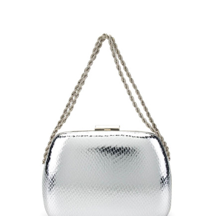 Tamer Tanca Kadın Vegan Gümüş Abiye Çanta