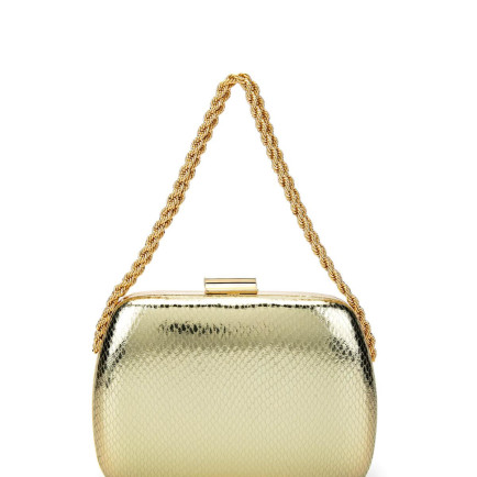 Tamer Tanca Kadın Vegan Altın Abiye Çanta