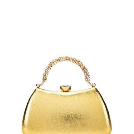 Tamer Tanca Kadın Vegan Altın Abiye Çanta Tamer Tanca Kadın Vegan Altın Abiye Çanta