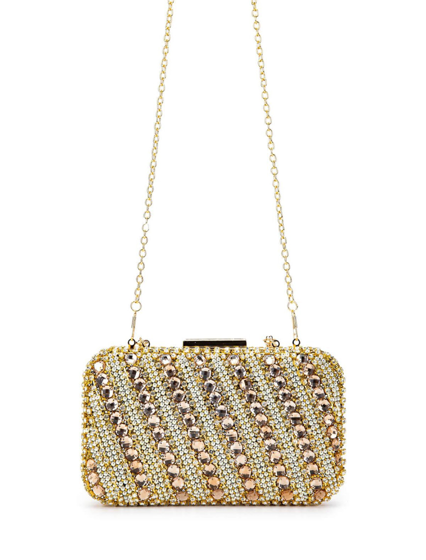 Tamer Tanca Kadın Vegan Gold Abiye Çanta