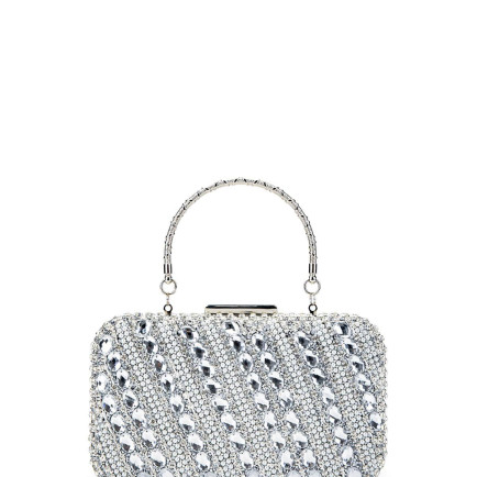 Tamer Tanca Kadın Vegan Gri Abiye Çanta