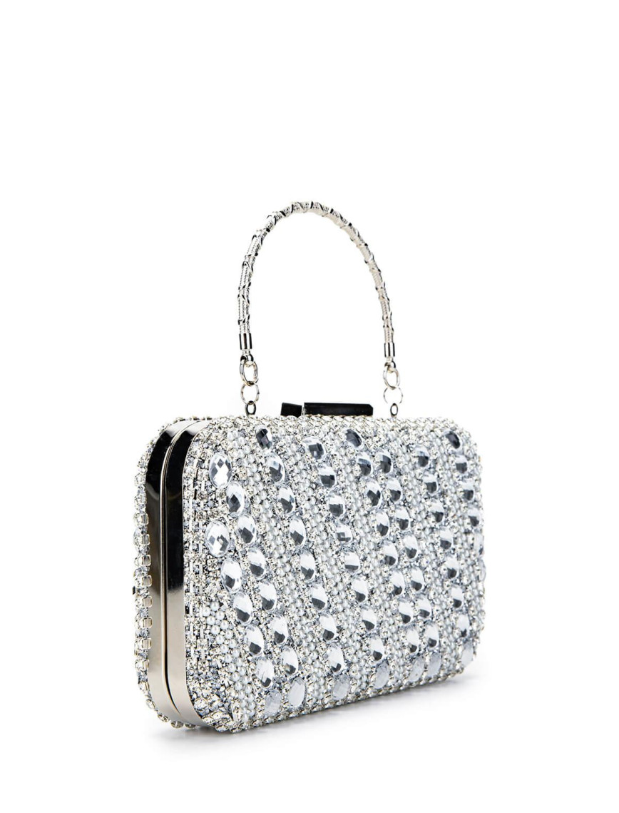 Tamer Tanca Kadın Vegan Gri Abiye Çanta Tamer Tanca Kadın Vegan Gri Abiye Çanta