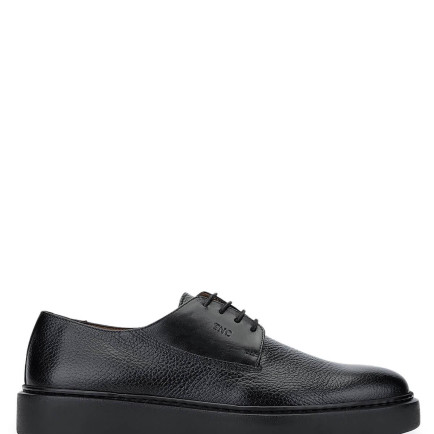 Tamer Tanca Erkek Hakiki Deri Siyah Casual Ayakkabı