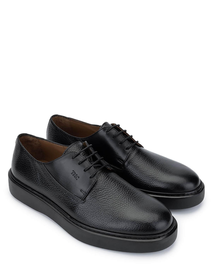 Tamer Tanca Erkek Hakiki Deri Siyah Casual Ayakkabı Tamer Tanca Erkek Hakiki Deri Siyah Casual Ayakkabı