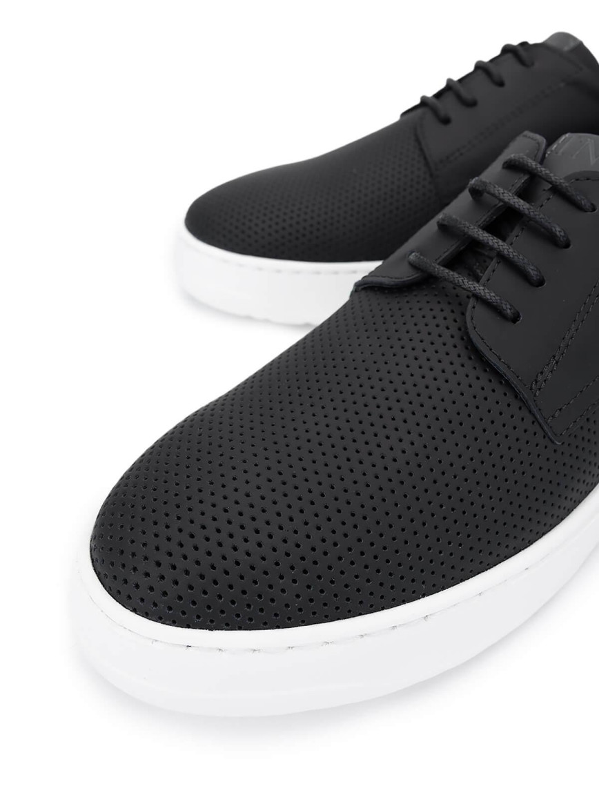 Tamer Tanca Erkek Hakiki Deri Siyah Casual Ayakkabı Tamer Tanca Erkek Hakiki Deri Siyah Casual Ayakkabı