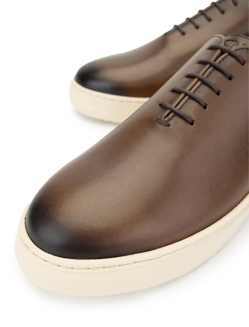 Tamer Tanca Erkek Hakiki Deri Kahverengi Casual Ayakkabı