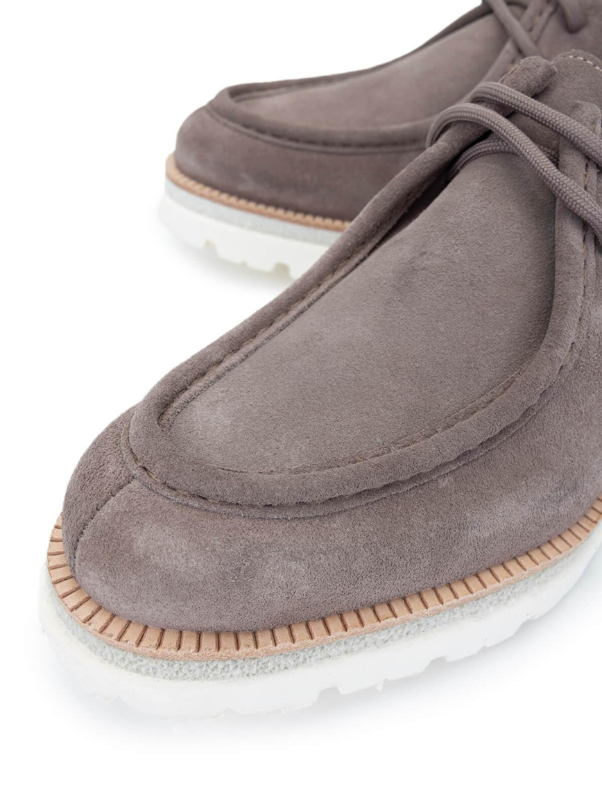 Tamer Tanca Erkek Hakiki Deri Taupe Süet Casual Ayakkabı