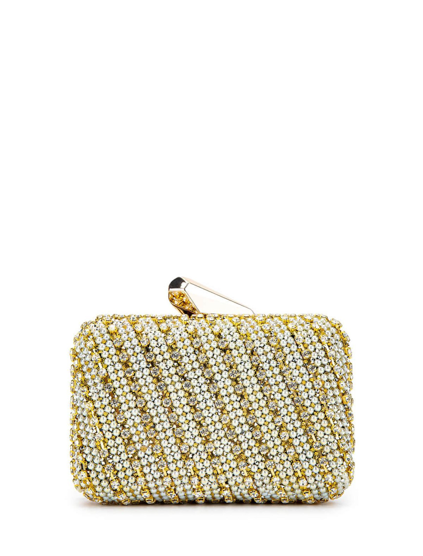 Tamer Tanca Kadın Vegan Altın Abiye Çanta