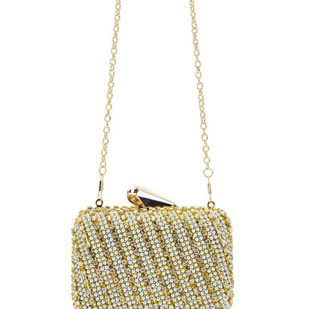 Tamer Tanca Kadın Vegan Altın Abiye Çanta