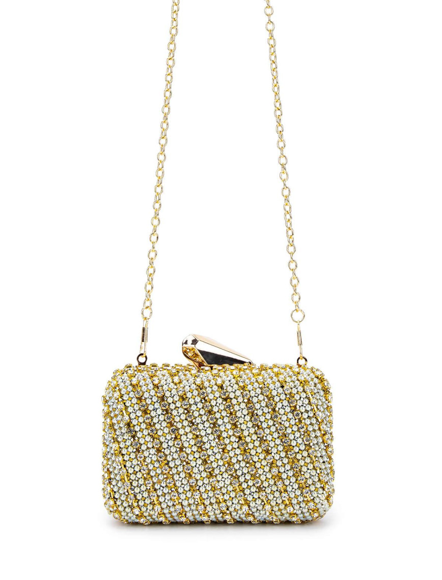 Tamer Tanca Kadın Vegan Altın Abiye Çanta