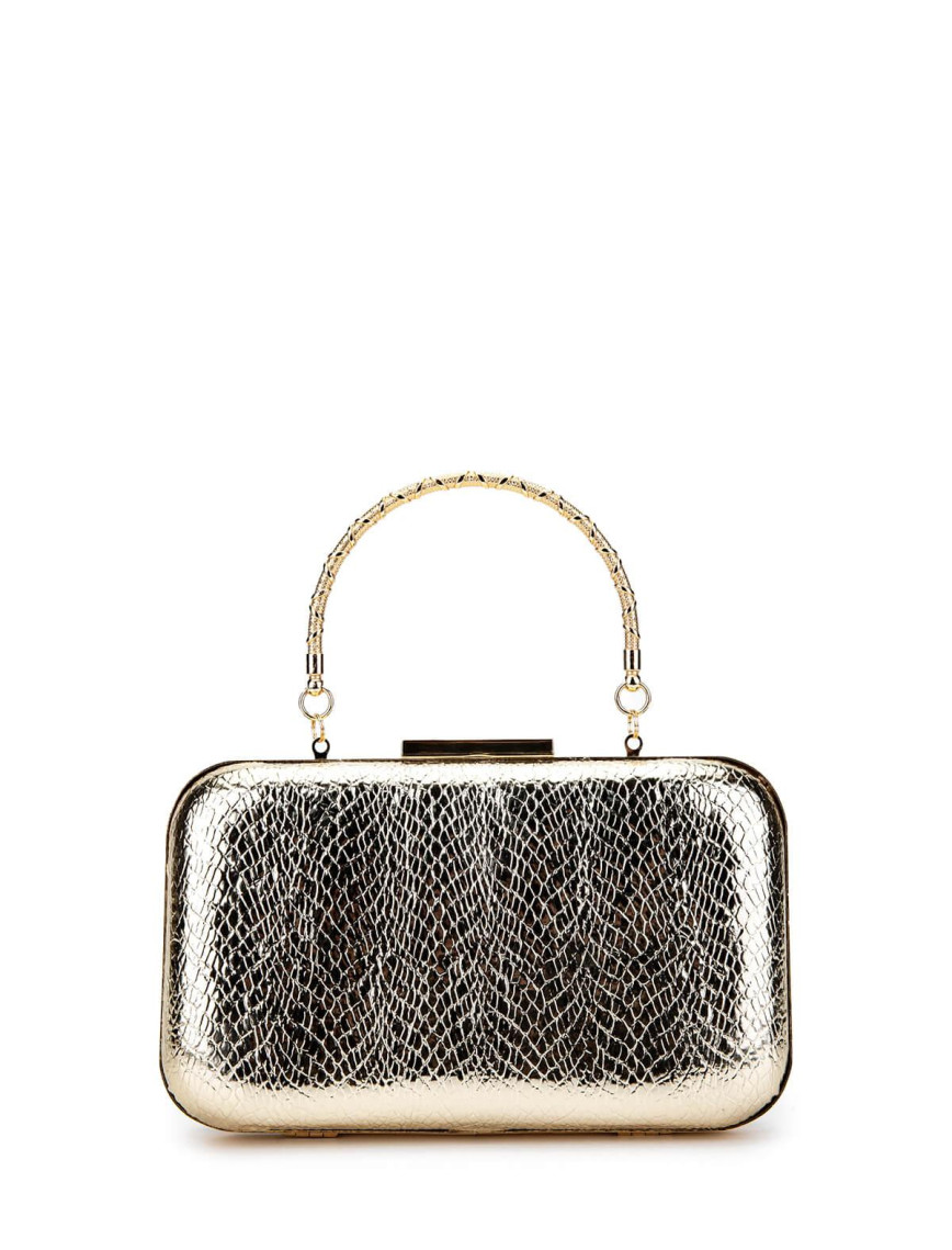 Tamer Tanca Kadın Vegan Altın Abiye Çanta