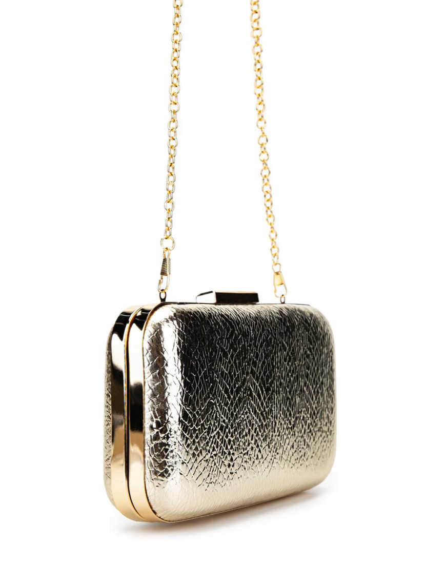 Tamer Tanca Kadın Vegan Altın Abiye Çanta