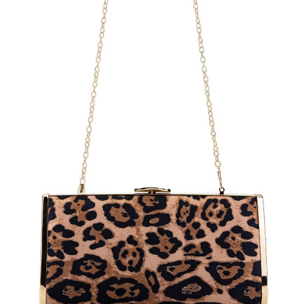 Tamer Tanca Kadın Vegan Leopar Abiye Çanta
