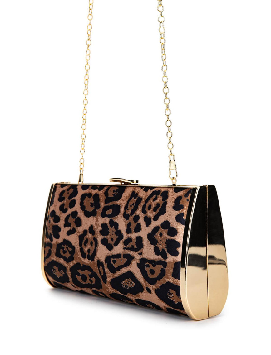 Tamer Tanca Kadın Vegan Leopar Abiye Çanta Tamer Tanca Kadın Vegan Leopar Abiye Çanta