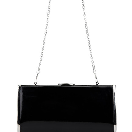 Tamer Tanca Kadın Vegan Siyah Rugan Abiye Çanta