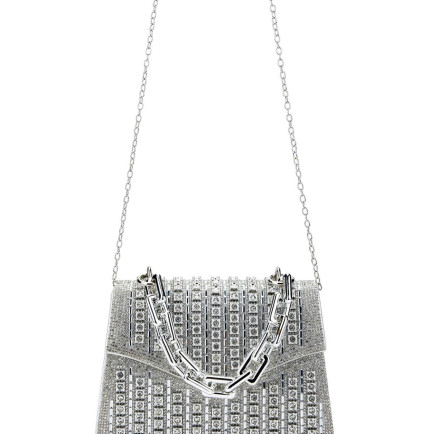 Tamer Tanca Kadın Vegan Gri Abiye Çanta