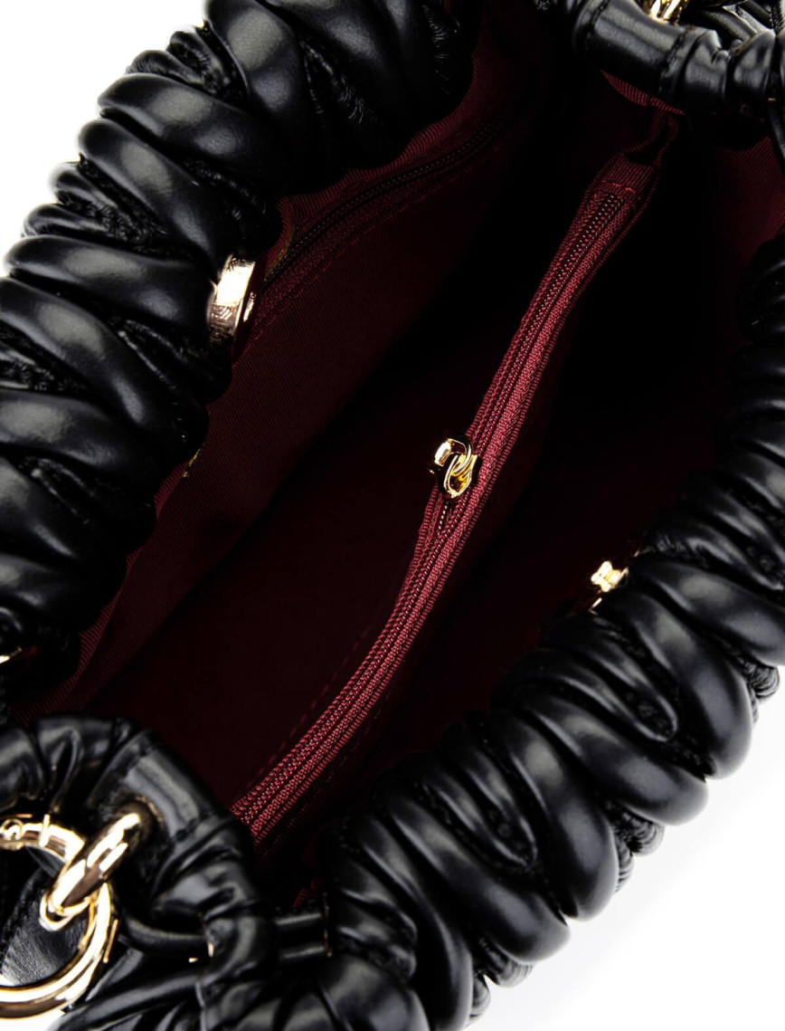 Tamer Tanca Kadın Vegan Siyah Omuz Çanta Tamer Tanca Kadın Vegan Siyah Omuz Çanta