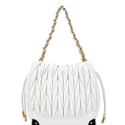 Tamer Tanca Kadın Vegan Beyaz Omuz Çanta