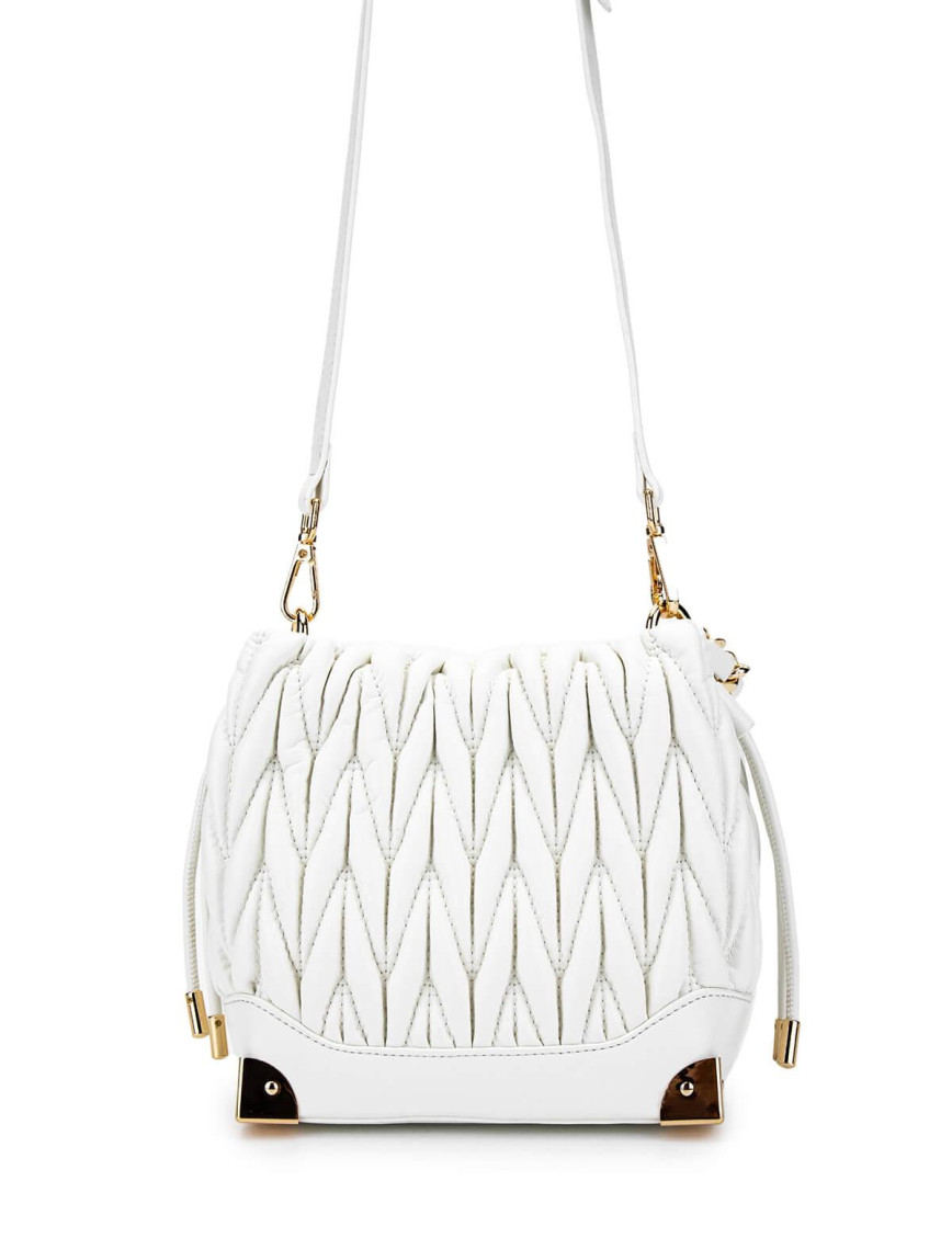 Tamer Tanca Kadın Vegan Beyaz Omuz Çanta Tamer Tanca Kadın Vegan Beyaz Omuz Çanta