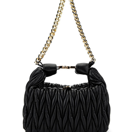 Tamer Tanca Kadın Vegan Siyah Omuz Çanta Tamer Tanca Kadın Vegan Siyah Omuz Çanta