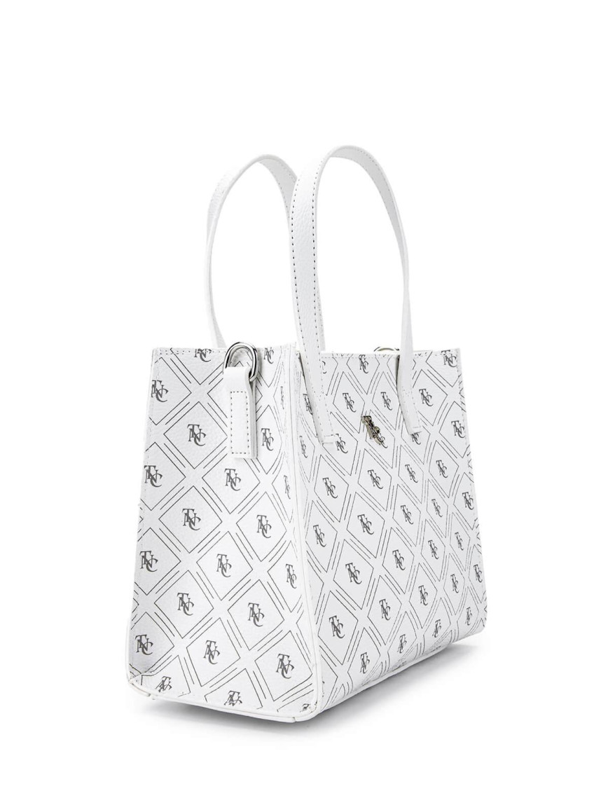 Tamer Tanca Kadın Vegan Beyaz Omuz Çanta