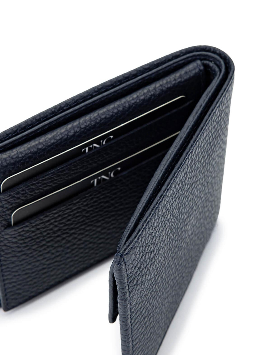 Tamer Tanca Erkek Hakiki Deri Lacivert Cüzdan Cuzdan