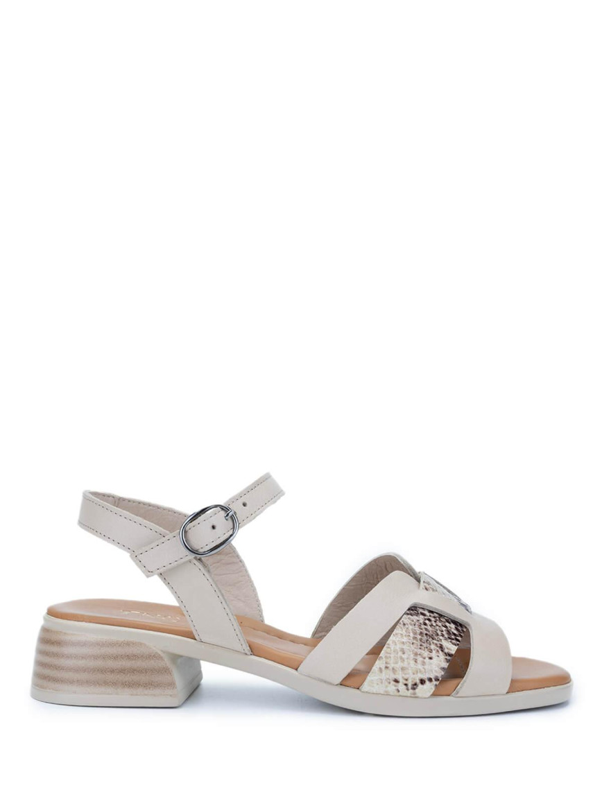 Tamer Tanca Kadın Hakiki Deri Bej Topuklu Sandalet Tamer Tanca Kadın Hakiki Deri Bej Topuklu Sandalet