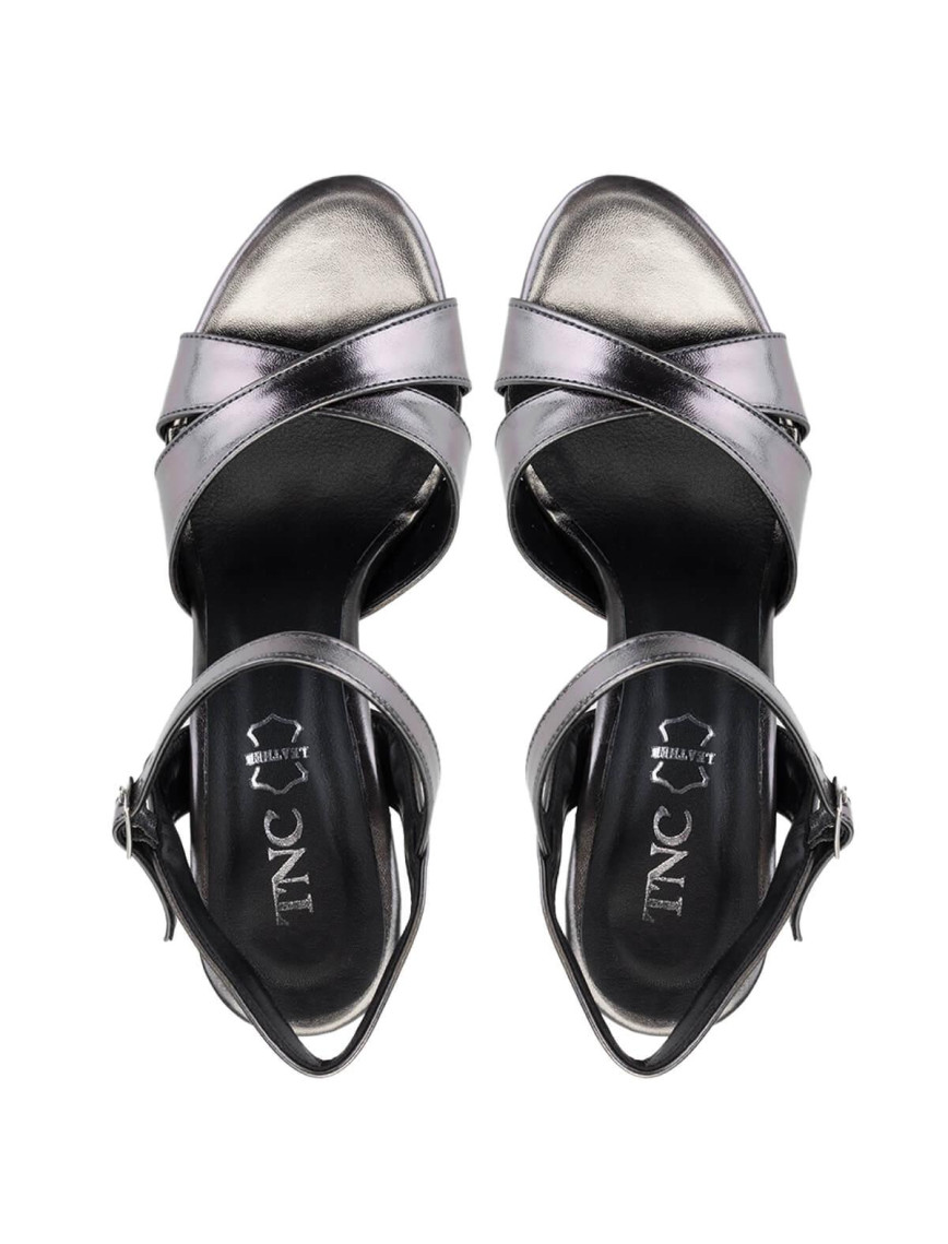 Tamer Tanca Kadın Hakiki Deri Antrasit Topuklu Ayakkabı