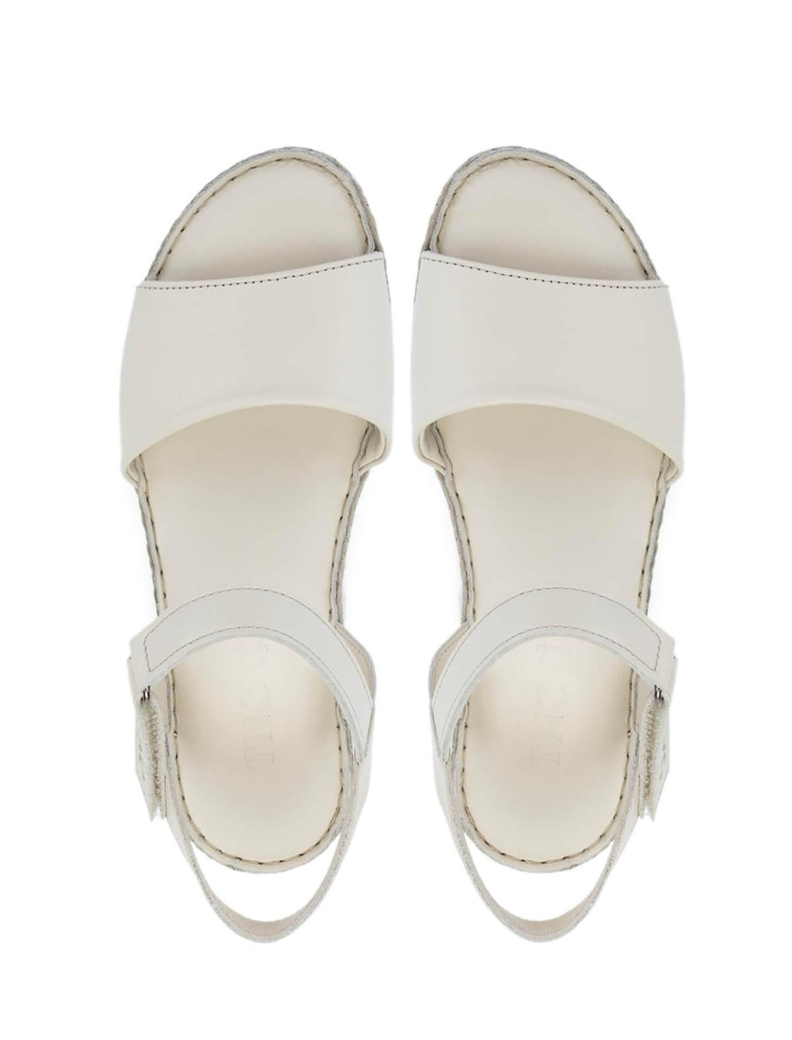 Tamer Tanca Kadın Hakiki Deri Bej Comfort Sandalet