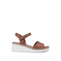 Tamer Tanca Kadın Hakiki Deri Taba Comfort Sandalet