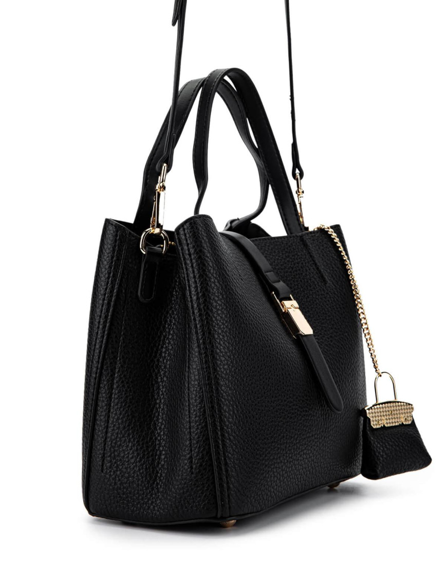 Tamer Tanca Kadın Vegan Siyah Omuz Çanta