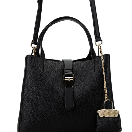 Tamer Tanca Kadın Vegan Siyah Omuz Çanta