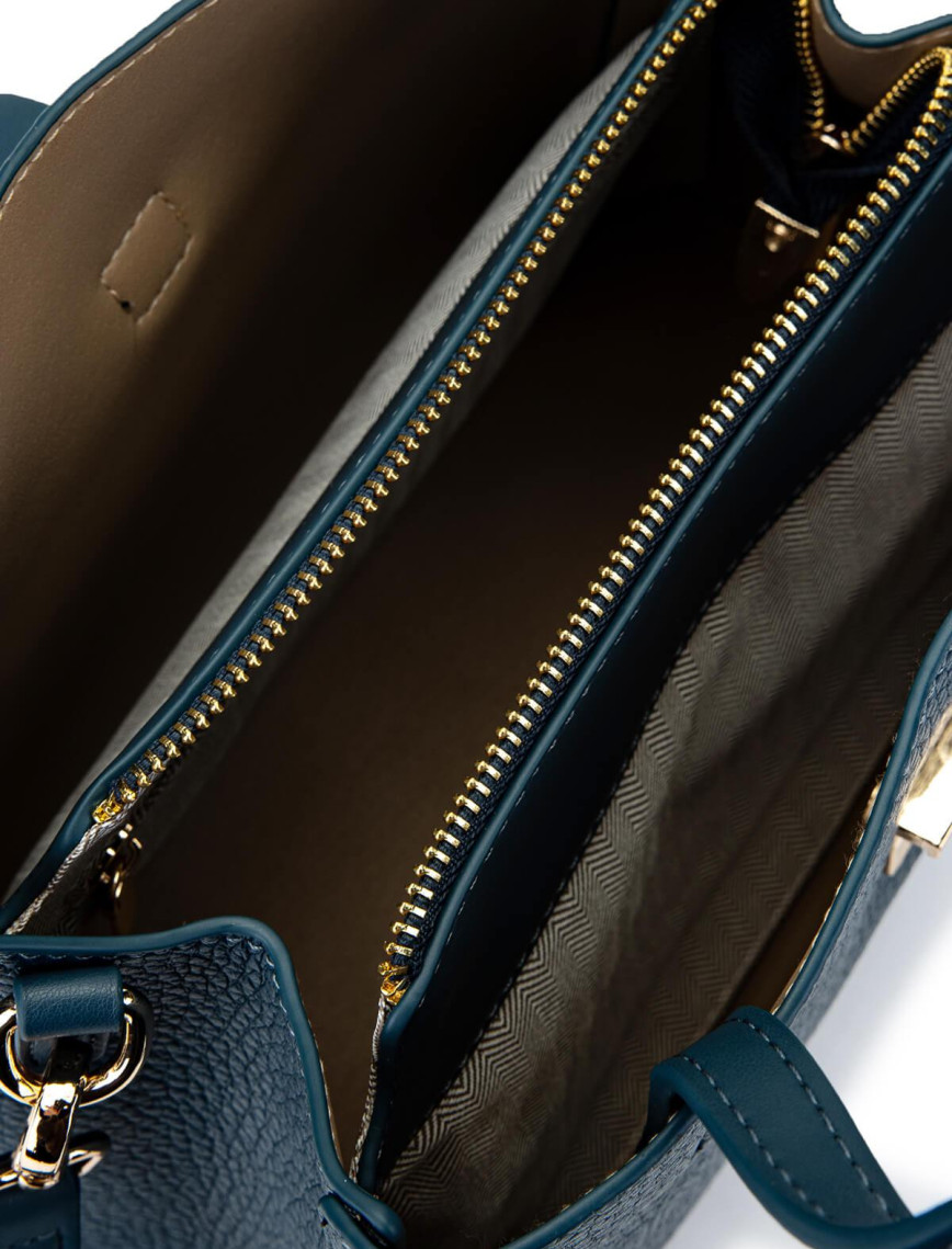 Tamer Tanca Kadın Vegan Mavi Omuz Çanta