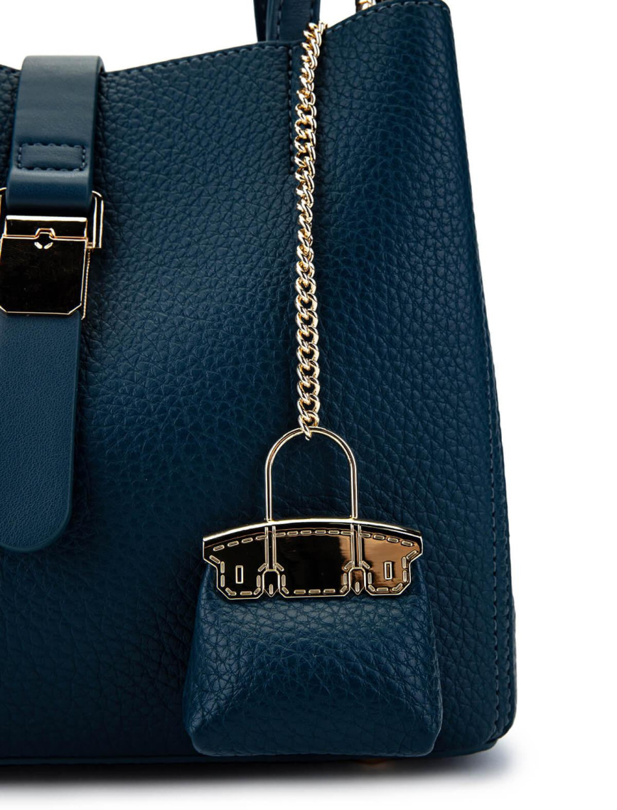 Tamer Tanca Kadın Vegan Mavi Omuz Çanta