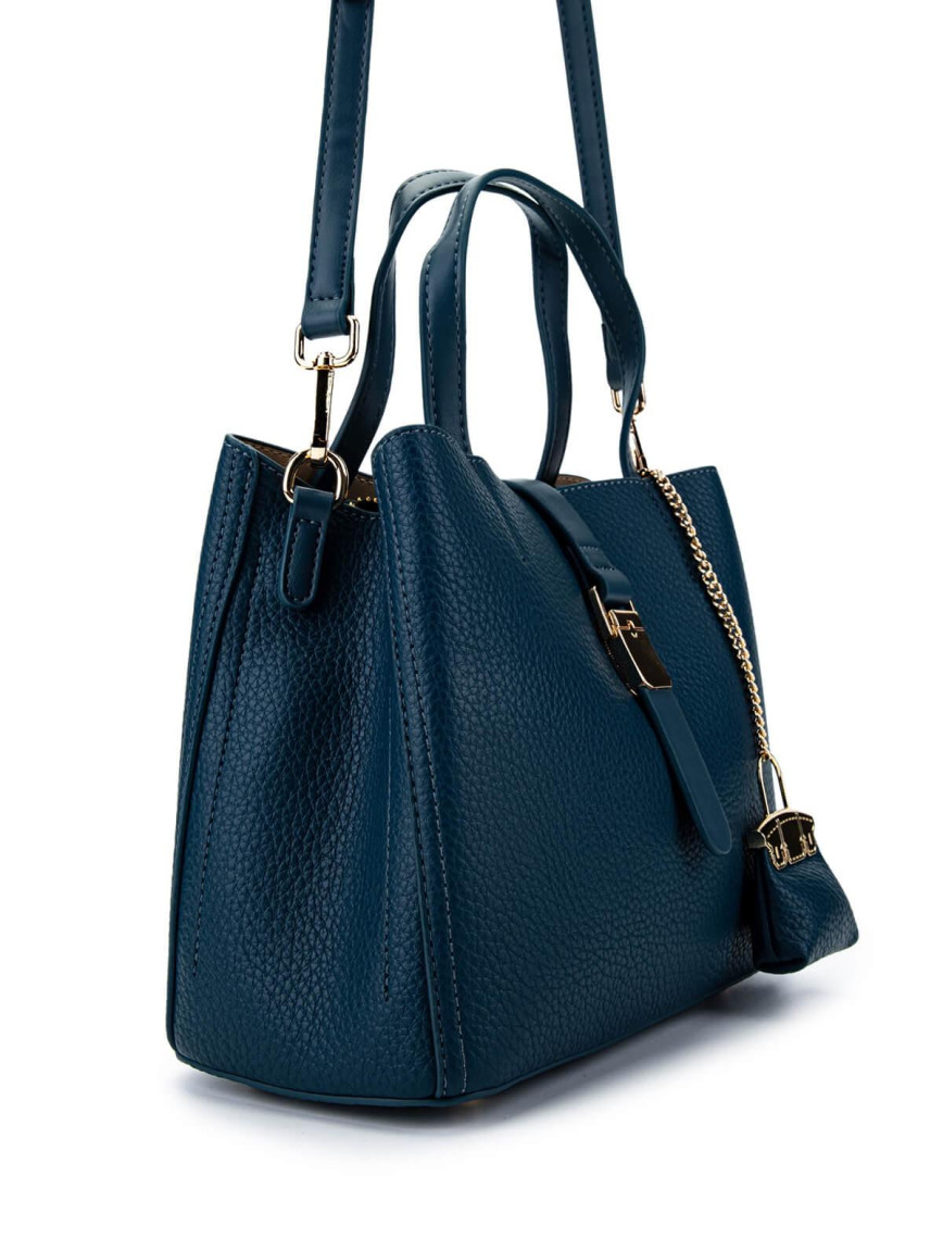 Tamer Tanca Kadın Vegan Mavi Omuz Çanta