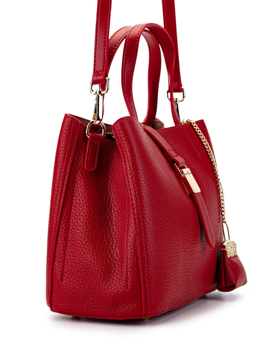 Tamer Tanca Kadın Vegan Kırmızı Omuz Çanta